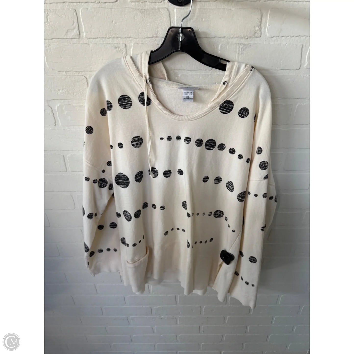 Sweatshirt Hoodie By Cmc In Beige, Size: Xxl