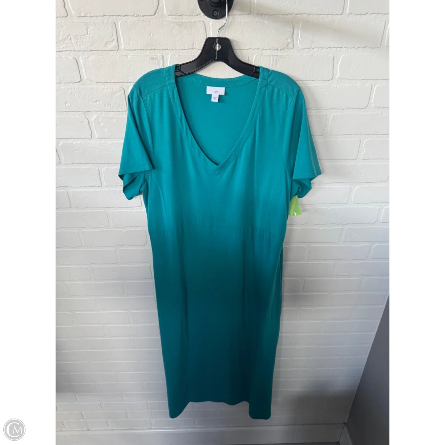 Dress Casual Midi By J. Jill In Teal, Size: Xl