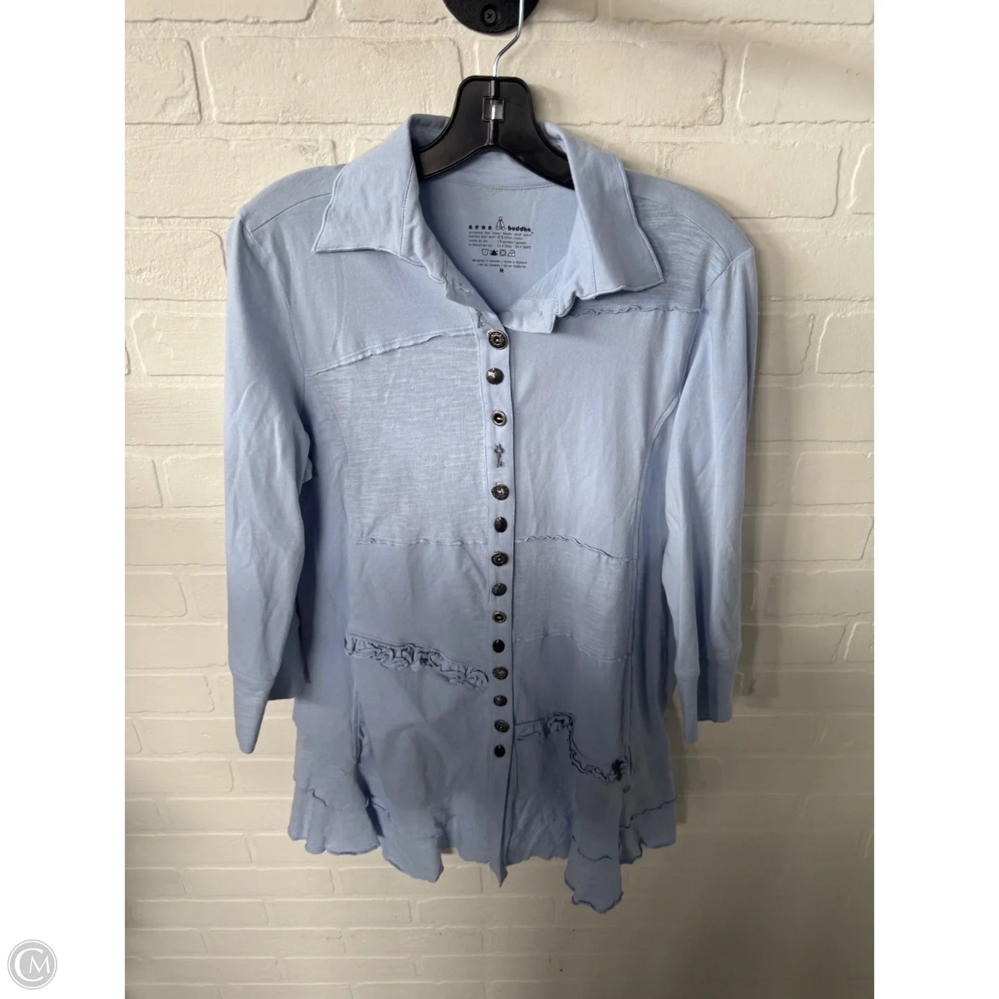 Tunic 3/4 Sleeve By Neon Buddha In Blue, Size: M