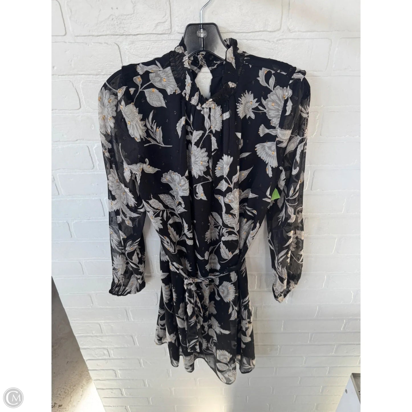 Dress Casual Short By Ann Taylor In Black & Grey, Size: S