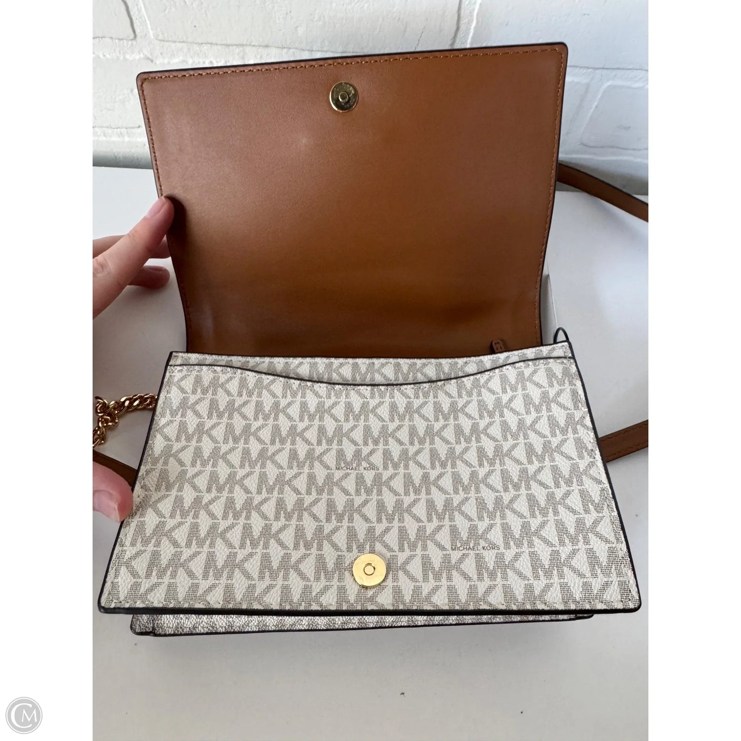 Crossbody Designer By Michael Kors, Size: Small