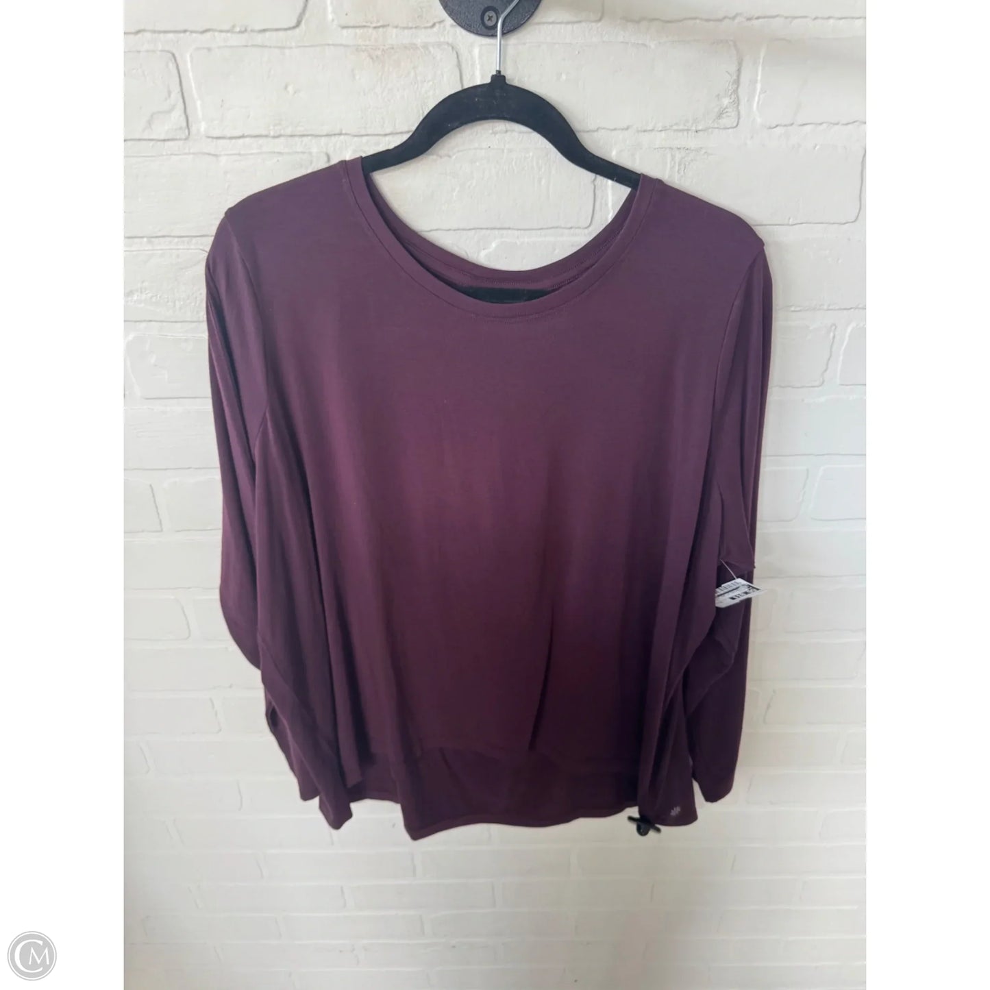 Athletic Top Long Sleeve Collar By Athleta In Purple, Size: Xl