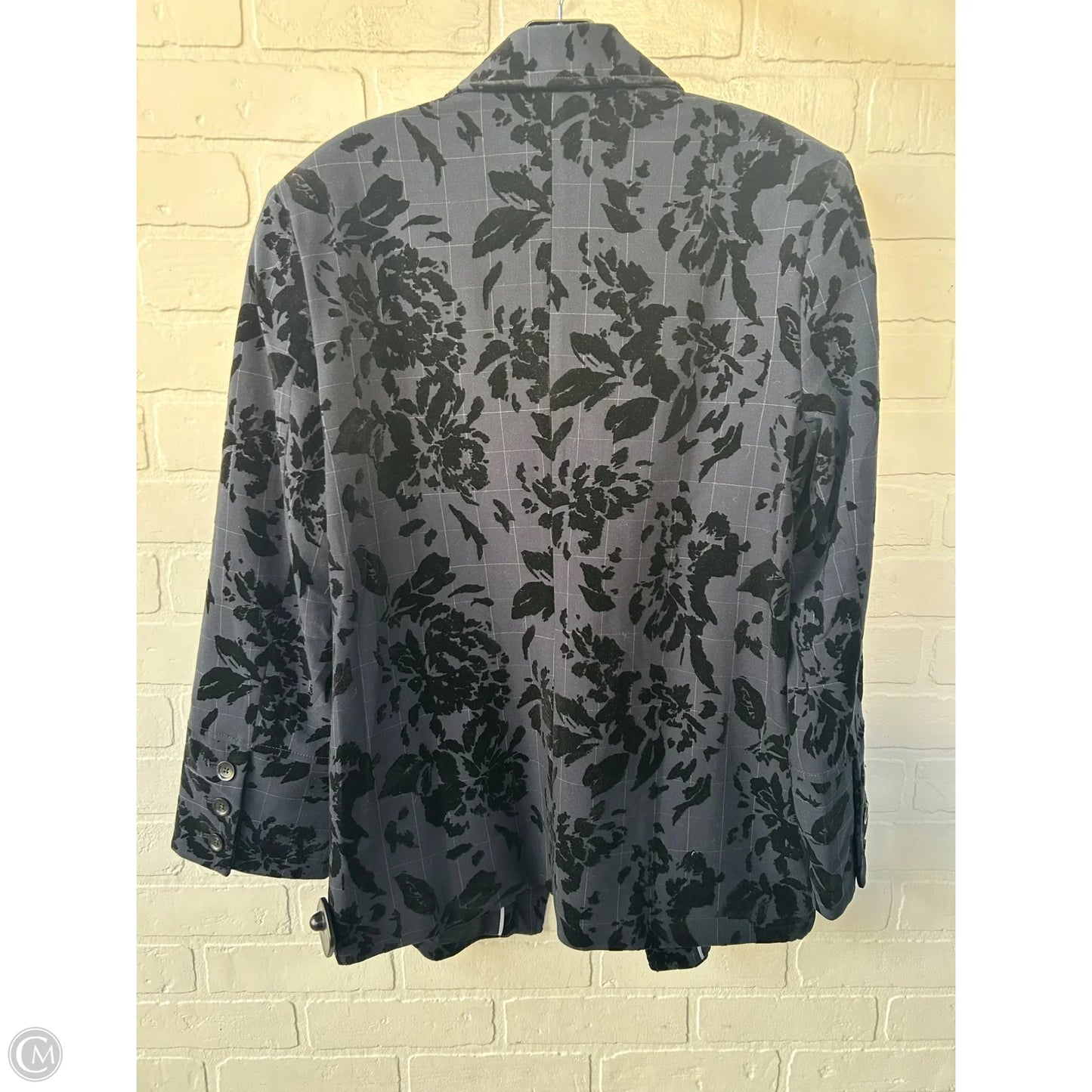 Blazer By Anthropologie In Black & Blue, Size: S