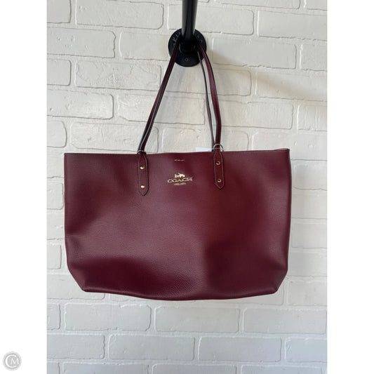 Tote Designer By Coach, Size: Large