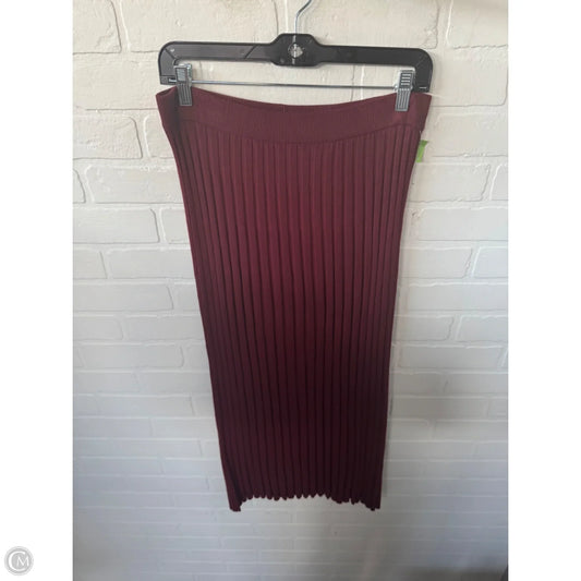 Skirt Maxi By A New Day In Maroon, Size: 12