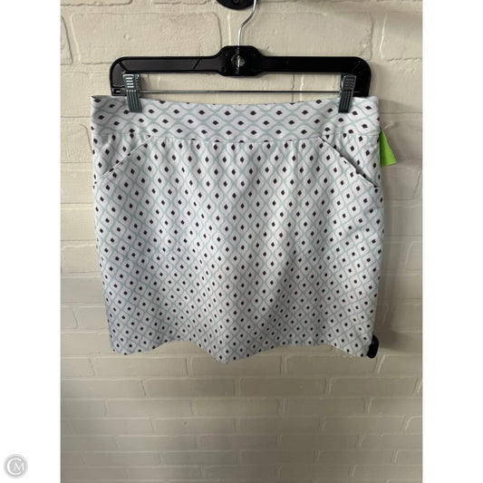 Athletic Skort By Peter Millar In Green & White, Size: 8