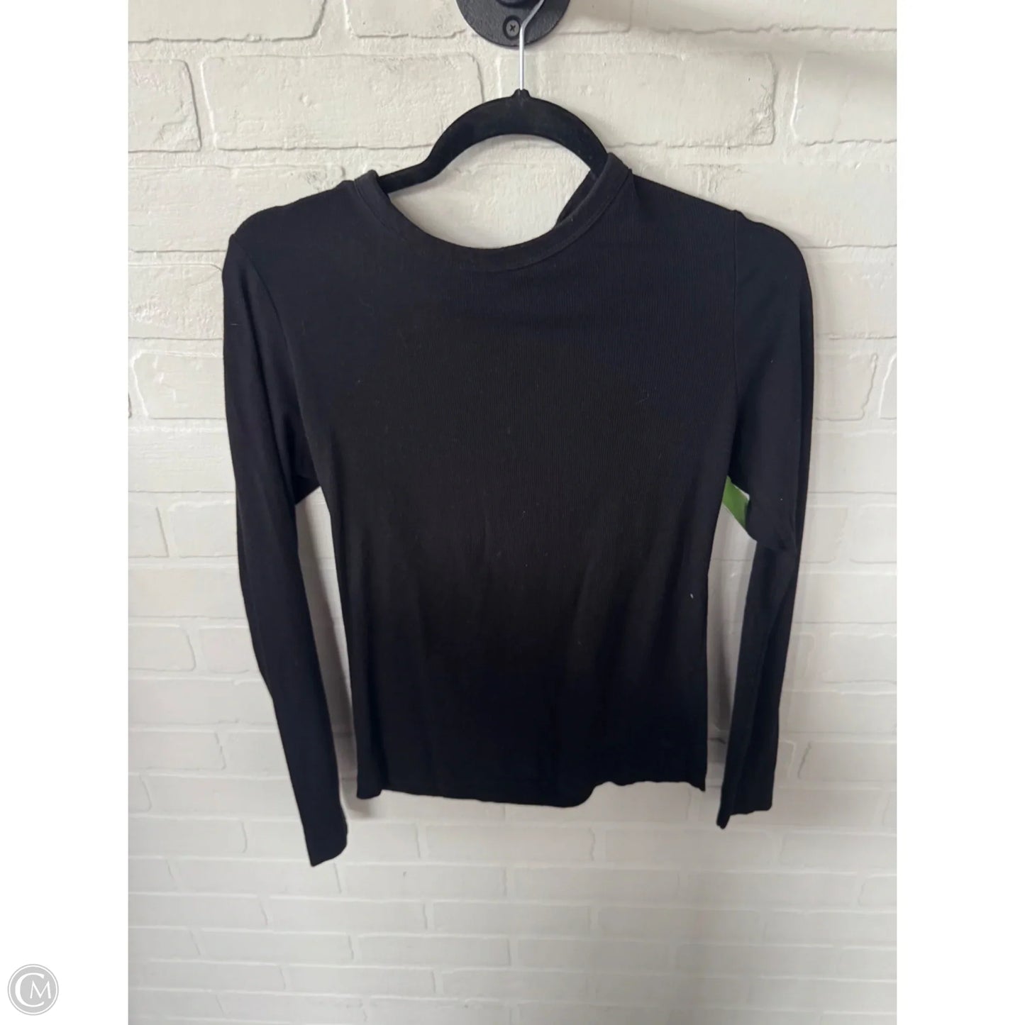 Top Long Sleeve Basic By Banana Republic In Black, Size: M