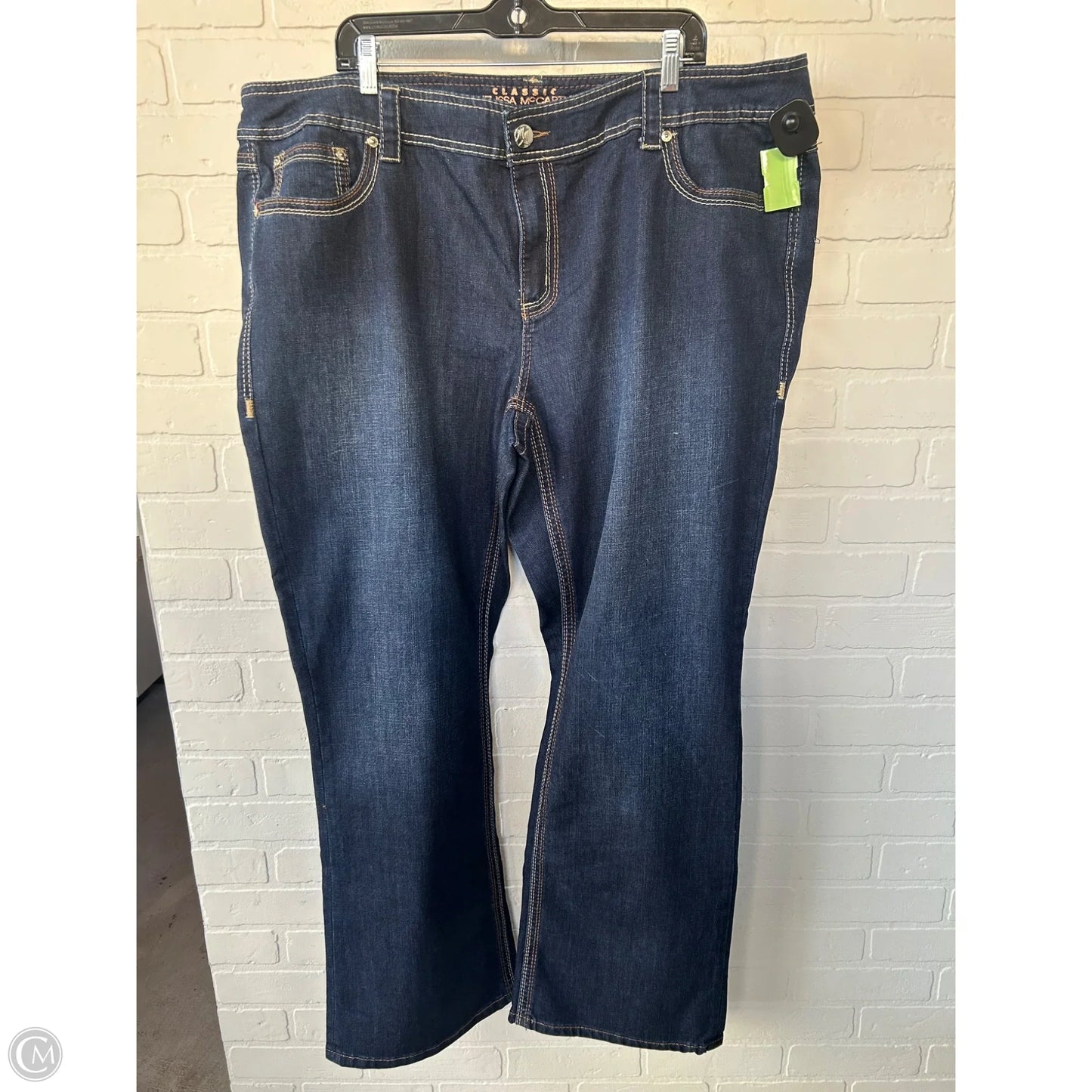 Jeans Boot Cut By Melissa Mccarthy In Blue Denim, Size: 24