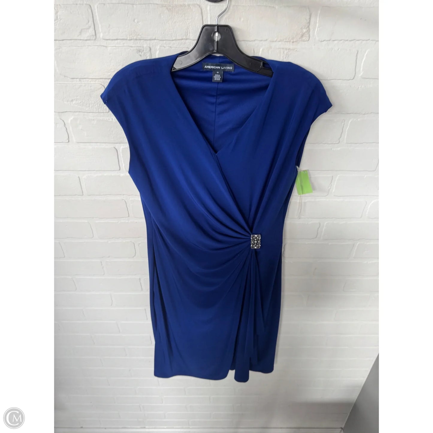 Dress Party Midi By American Living In Blue, Size: Xl