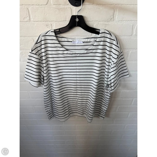 Top Short Sleeve By Jane And Delancey In Black & White, Size: M