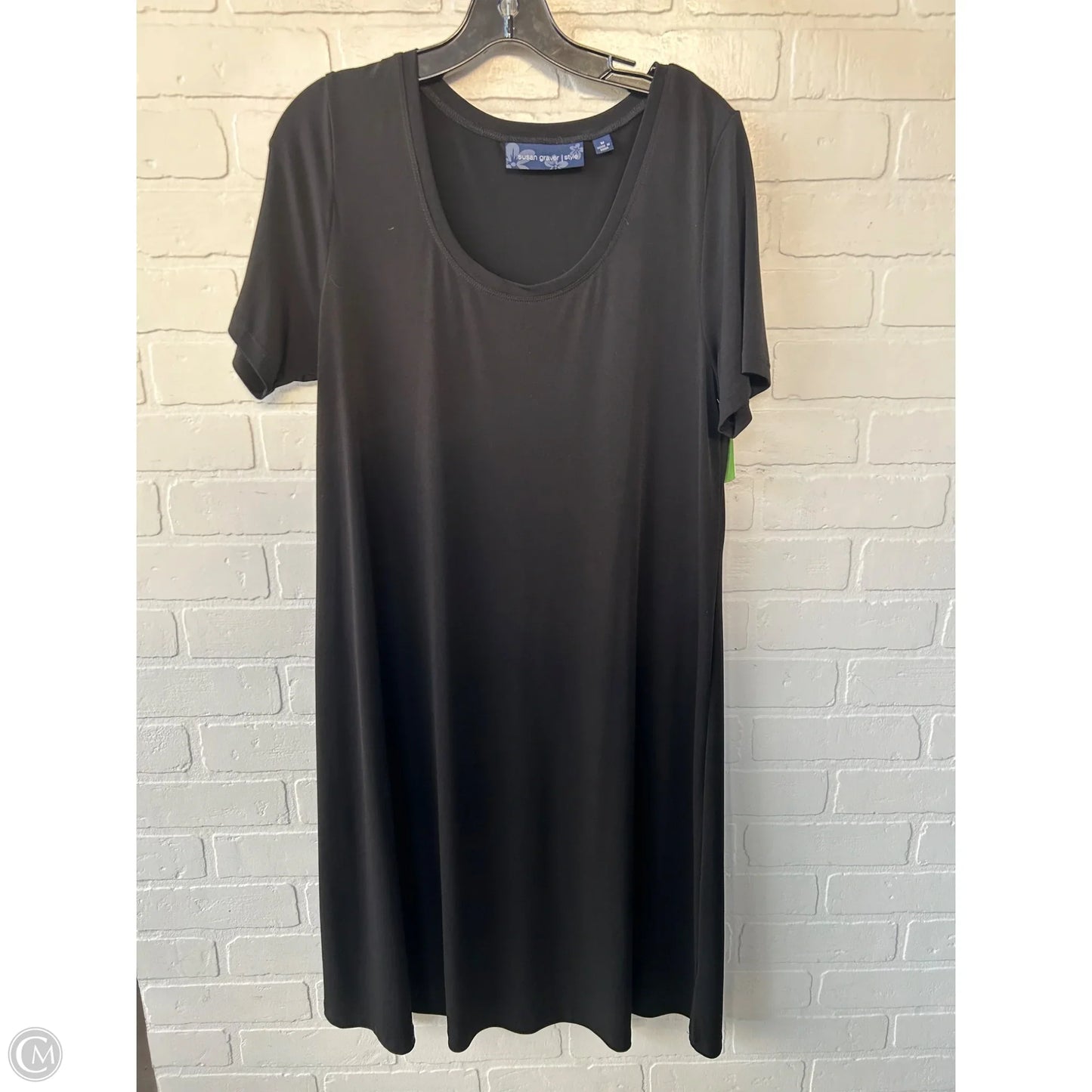 Dress Casual Midi By Susan Graver In Black, Size: M