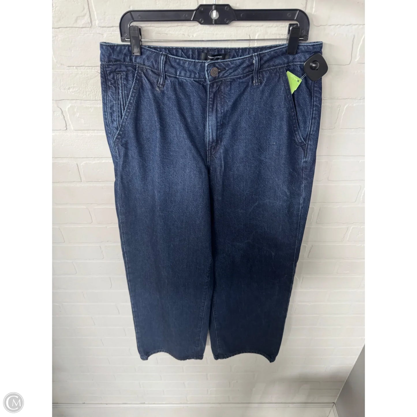 Jeans Wide Leg By Banana Republic In Blue Denim, Size: 12