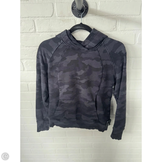 Athletic Sweatshirt Hoodie By Lululemon In Black, Size: S