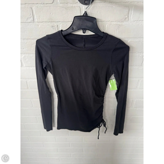 Athletic Top Long Sleeve Crewneck By Lululemon In Black, Size: Xs