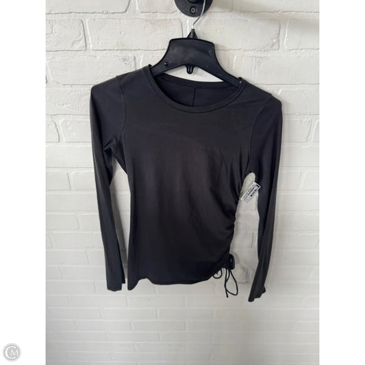 Athletic Top Long Sleeve Crewneck By Lululemon In Black, Size: S