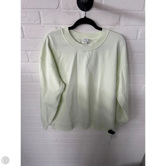 Athletic Sweatshirt Crewneck By Lululemon In Green, Size: M