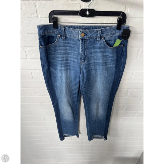 Jeans Straight By White House Black Market In Blue Denim, Size: 10