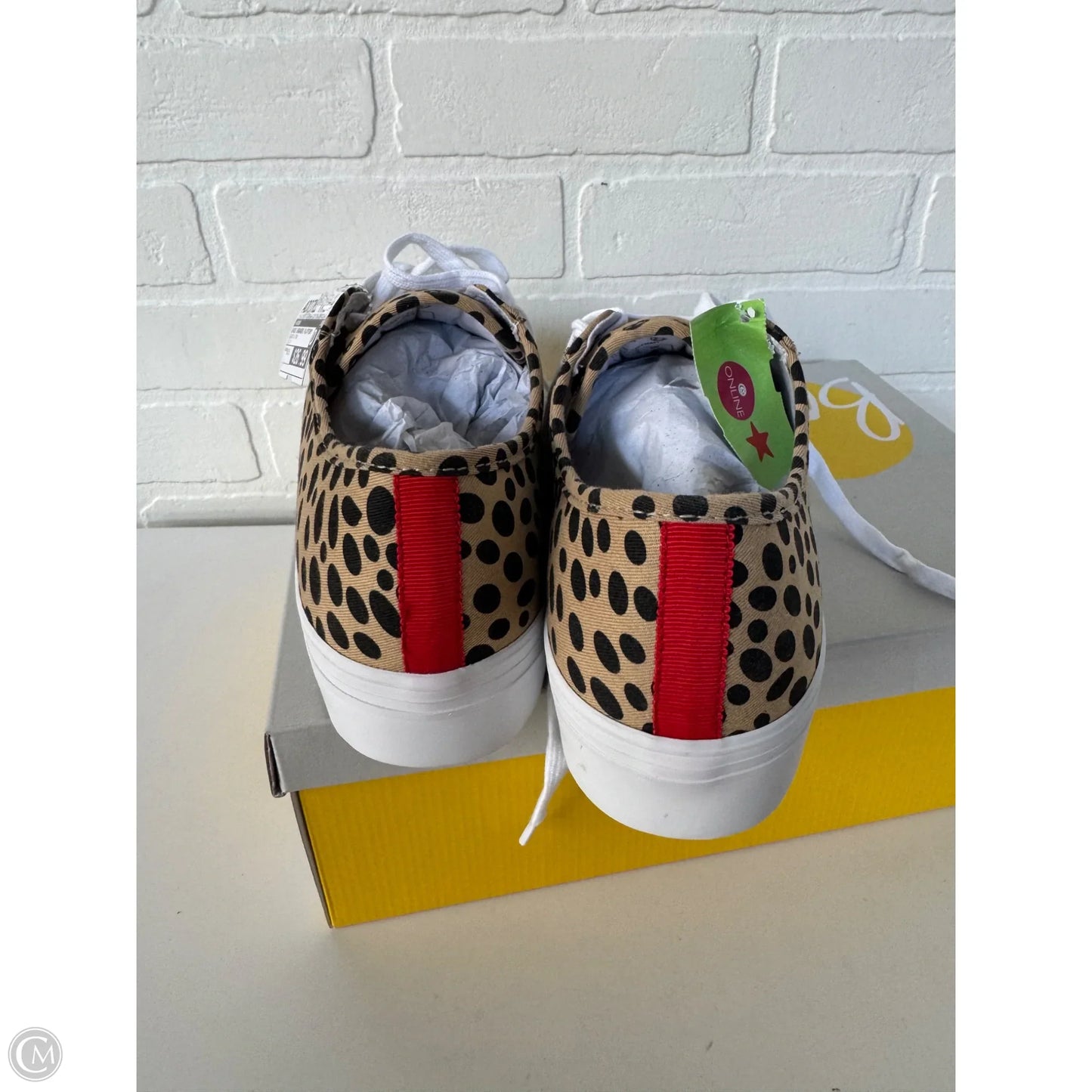 Shoes Sneakers Platform By Boden In Black & Tan, Size: 9.5