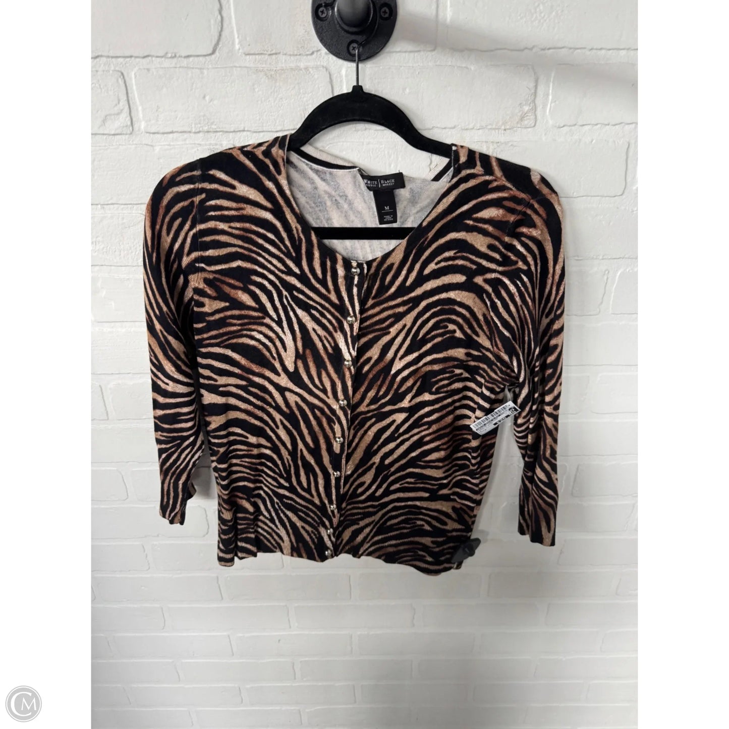 Sweater Cardigan By White House Black Market In Black & Brown, Size: M