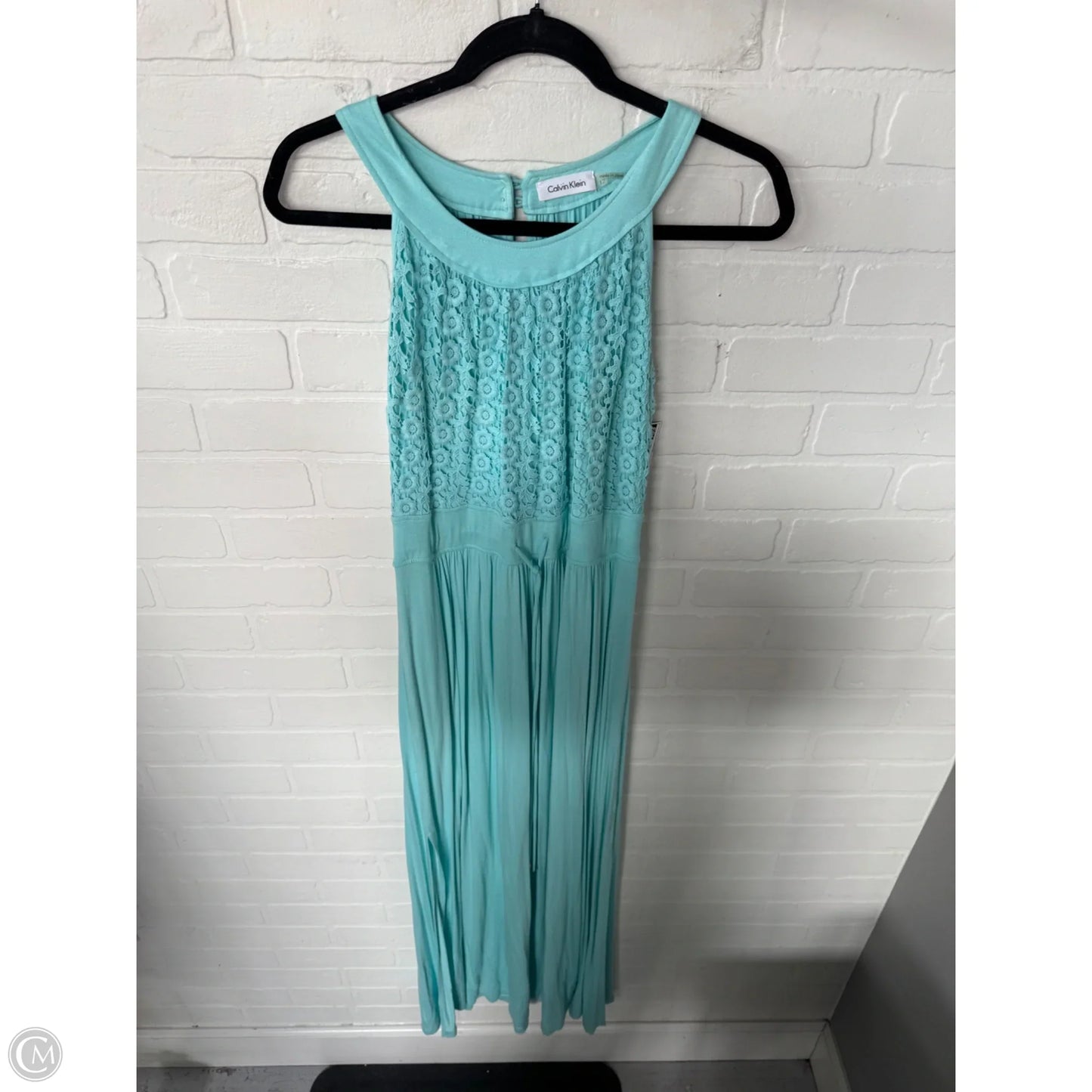 Dress Casual Maxi By Calvin Klein In Blue, Size: L