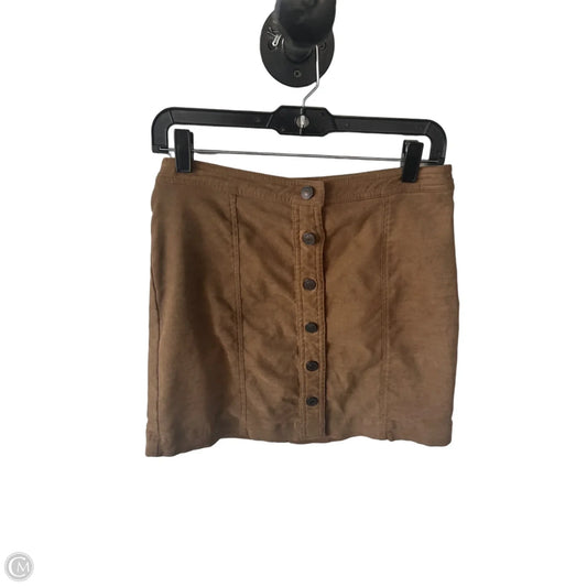 Skirt Mini & Short By Abercrombie And Fitch In Brown, Size: 4