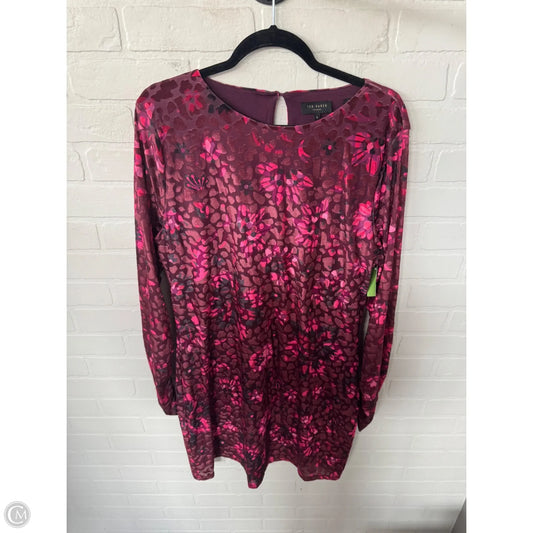 Dress Party Short By Ted Baker In Pink & Purple, Size: Xl