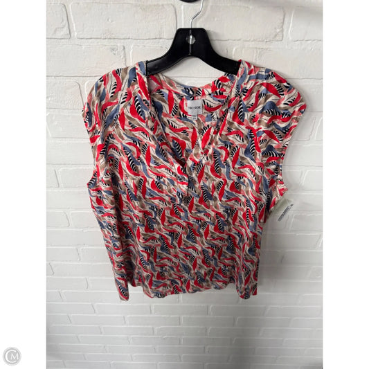 Top Sleeveless By Nic + Zoe In Cream & Red, Size: Xxl