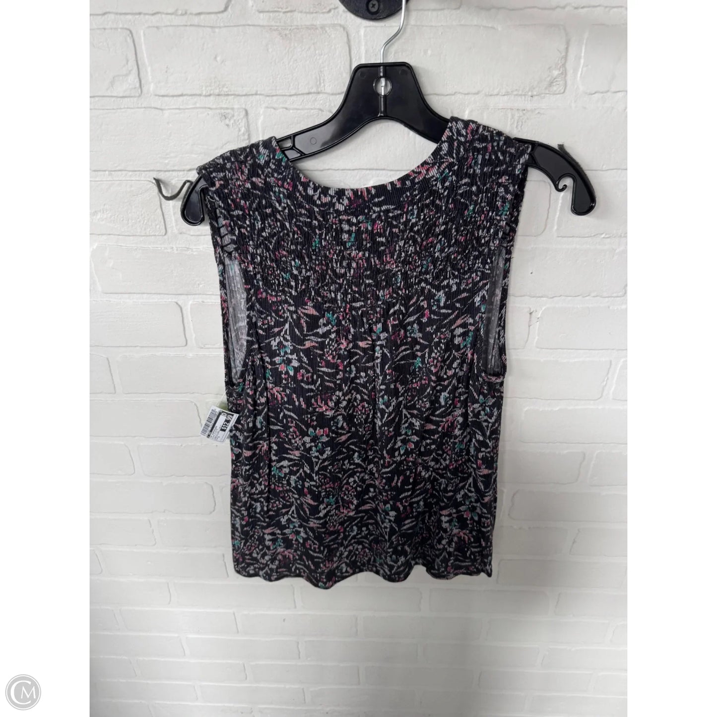 Top Sleeveless By Cmc In Black & White, Size: S