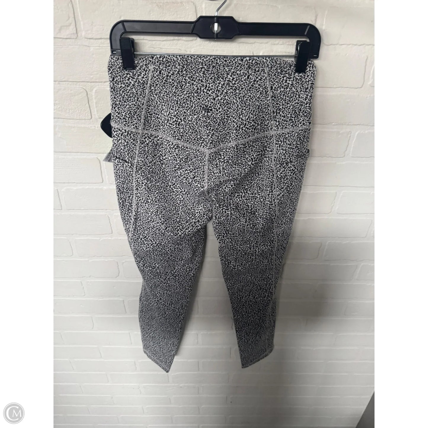 Athletic Leggings By Athleta In Black & White, Size: 8