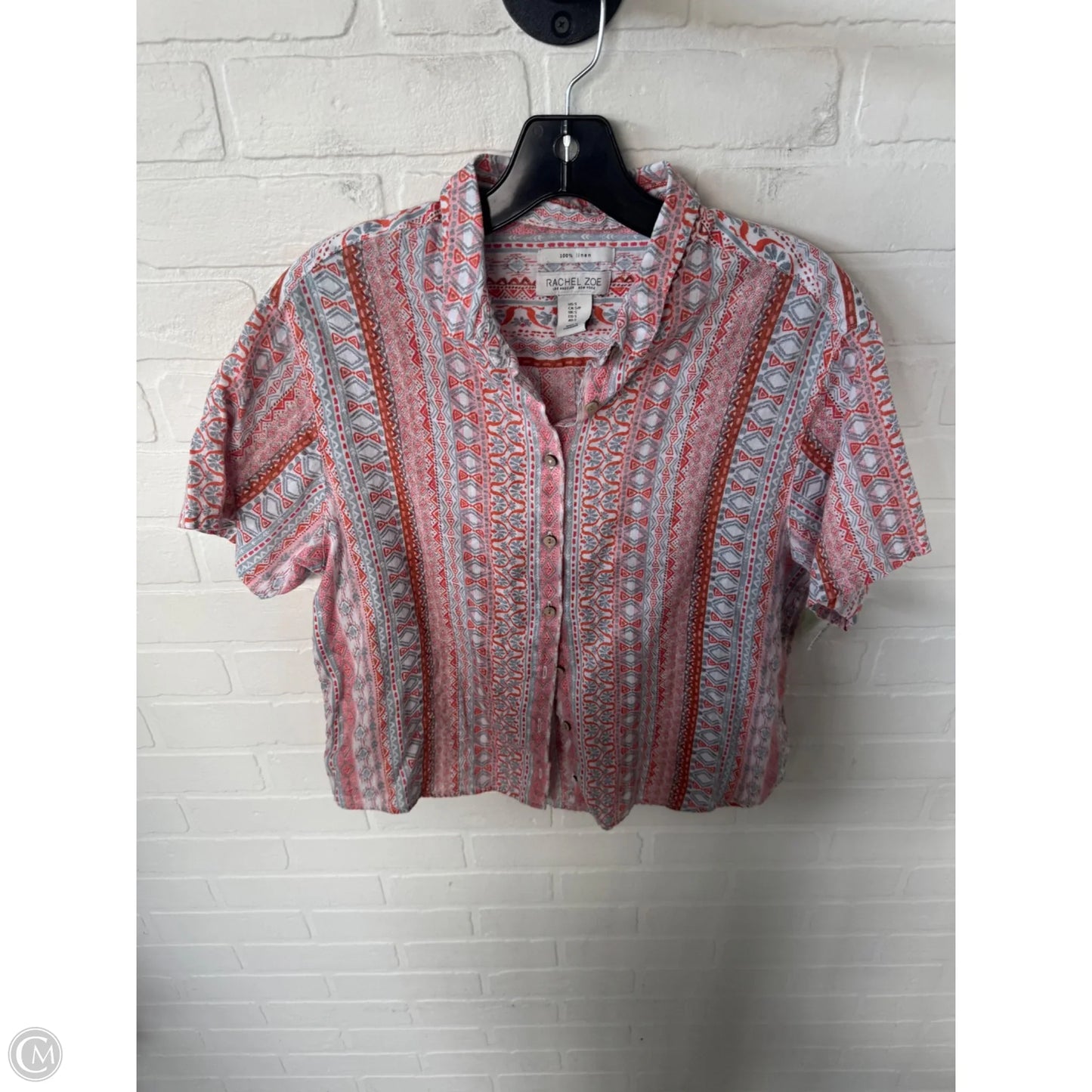 Top Short Sleeve By Rachel Zoe In Orange, Size: S
