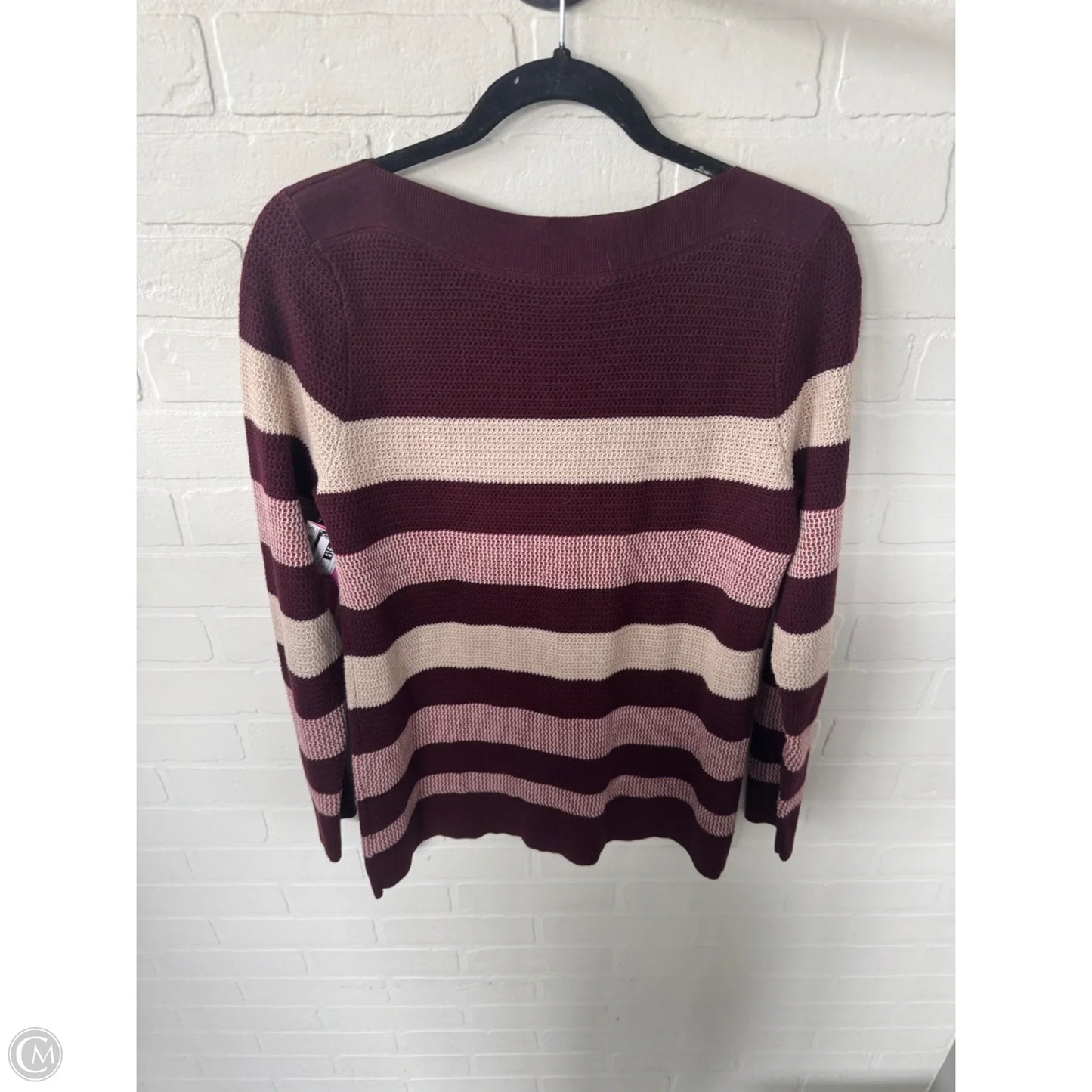 Sweater By Market & Spruce In Cream & Red, Size: M