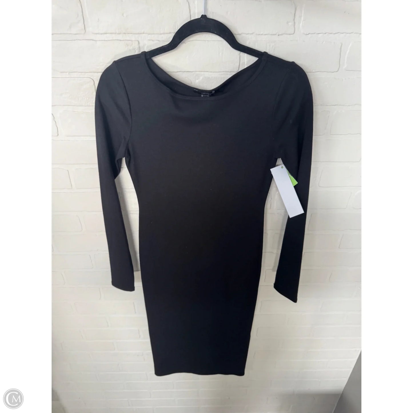 Dress Casual Midi By Forever 21 In Black, Size: S