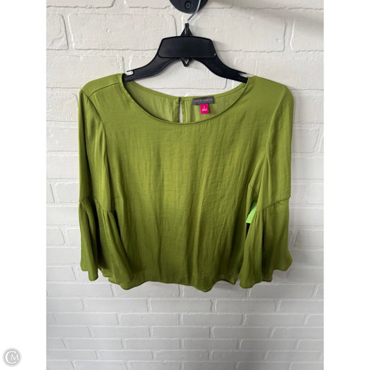 Top 3/4 Sleeve By Vince Camuto In Green, Size: S