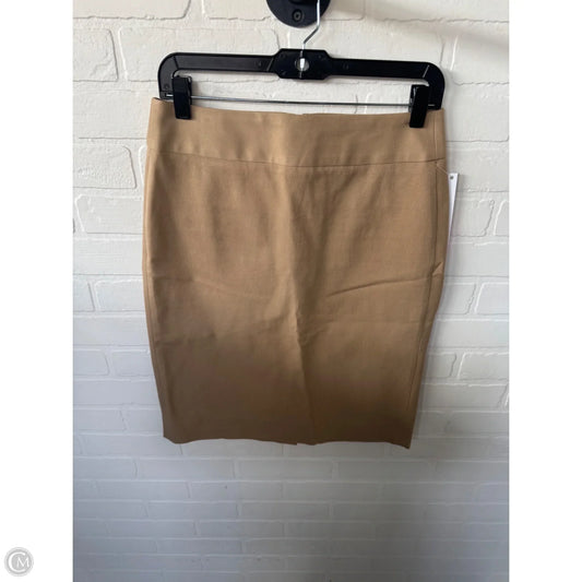 Skirt Midi By Banana Republic In Tan, Size: 4