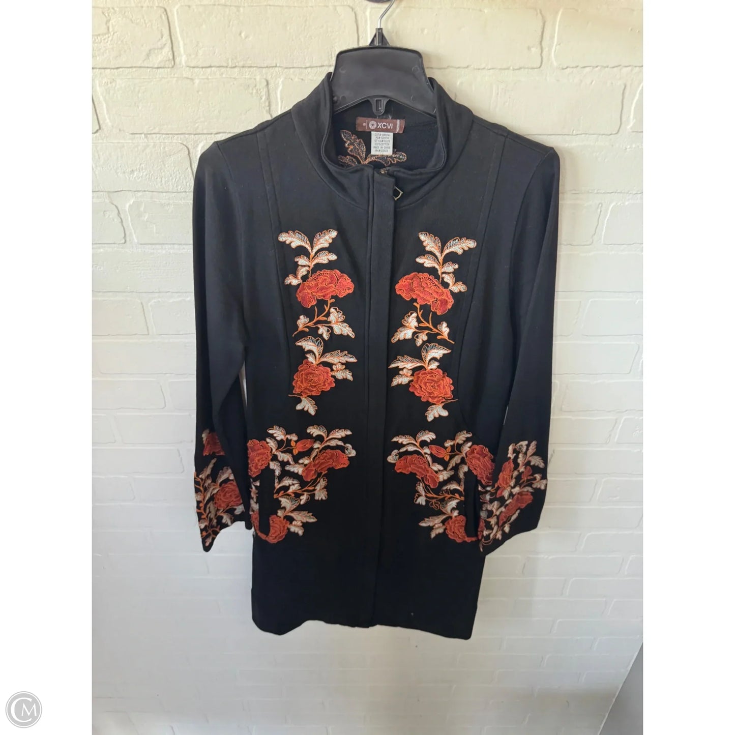 Coat Other By Xcvi In Black & Orange, Size: S