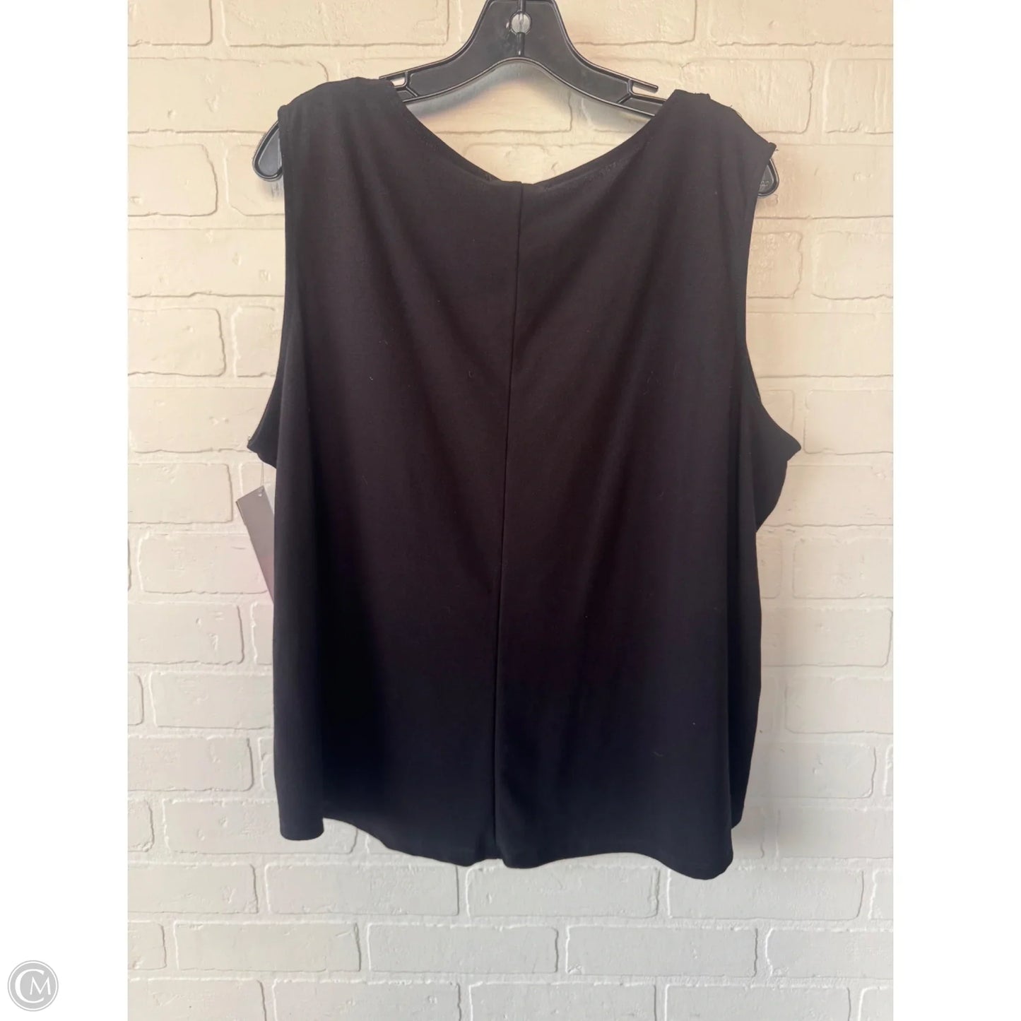 Top Sleeveless By Love Scarlett In Black, Size: 2x