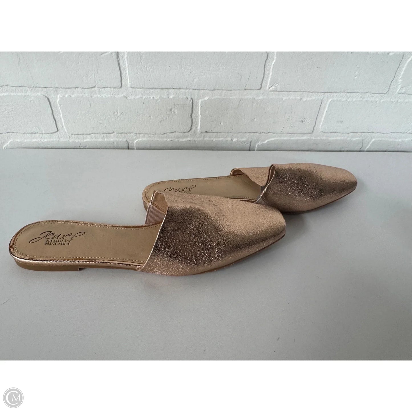 Shoes Flats By Badgley Mischka In Rose Gold, Size: 8.5