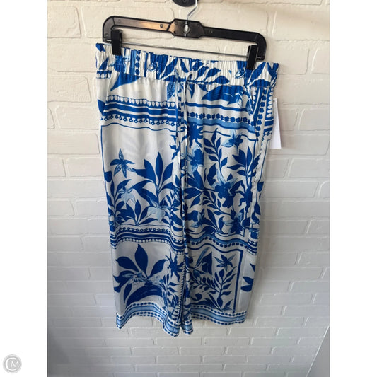 Pants Wide Leg By Inc In Blue & White, Size: 8