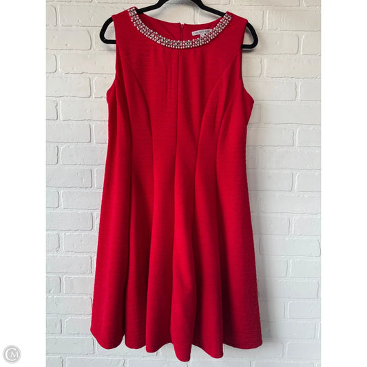 Dress Party Midi By Sandra Darren In Red, Size: L