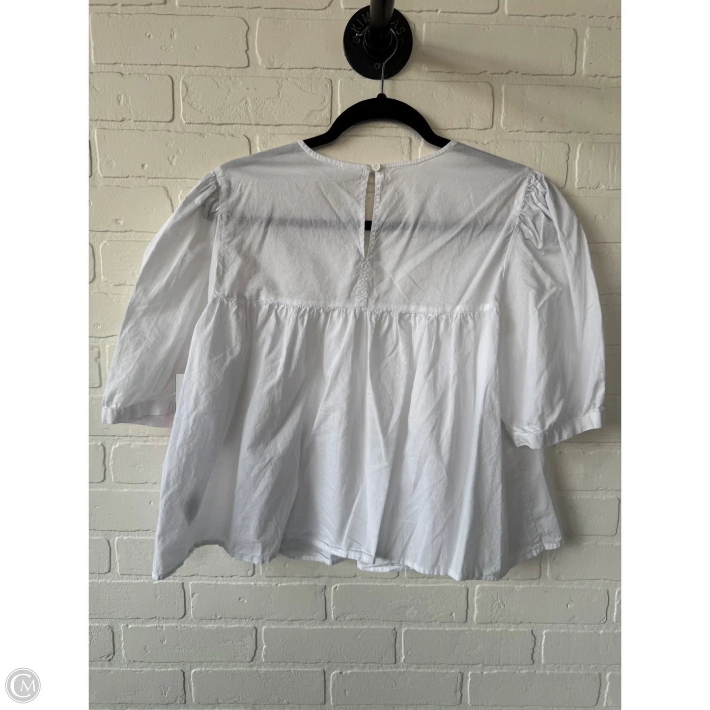 Top Short Sleeve By Melrose And Market In White, Size: L