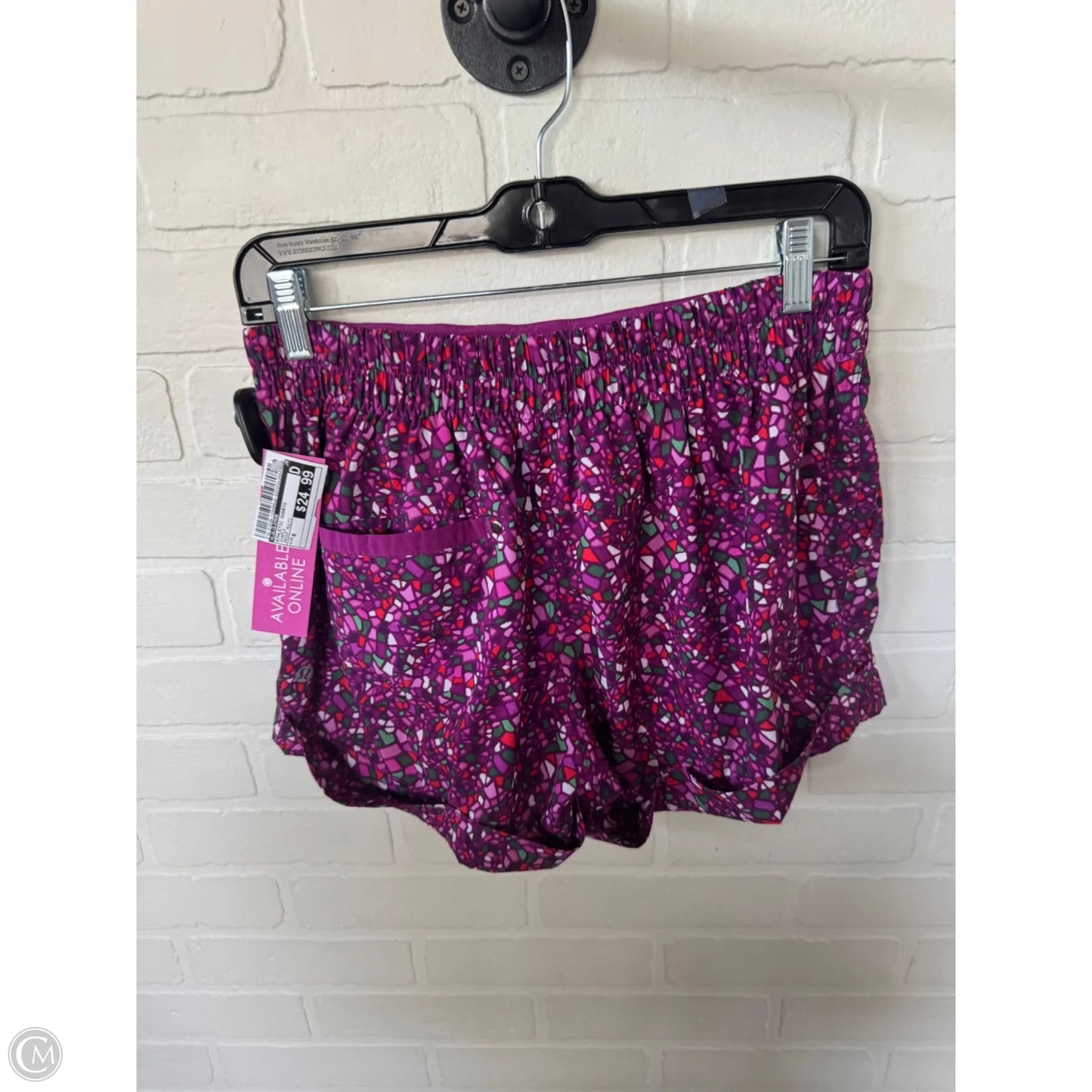 Athletic Shorts By Lululemon In Purple, Size: 8