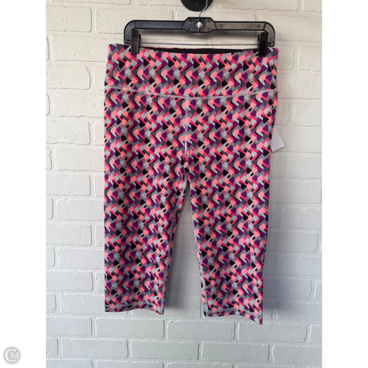 Athletic Capris By Victorias Secret In Pink & Purple, Size: 12