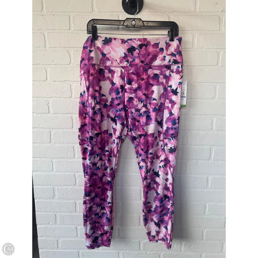 Athletic Leggings By Gaiam In Pink & Purple, Size: 16