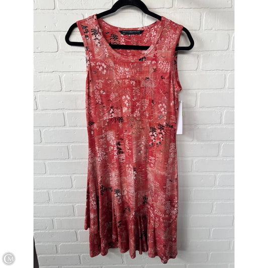 Dress Casual Short By Peruvian Connection In Orange & Pink, Size: S