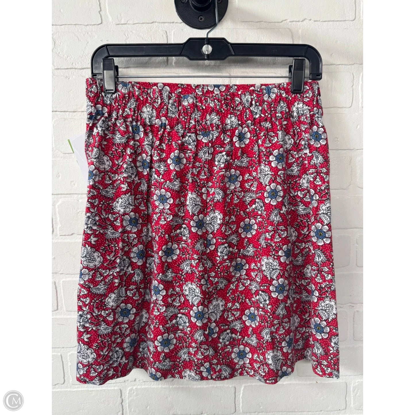 Skirt Mini & Short By Loft In Red & White, Size: 0p