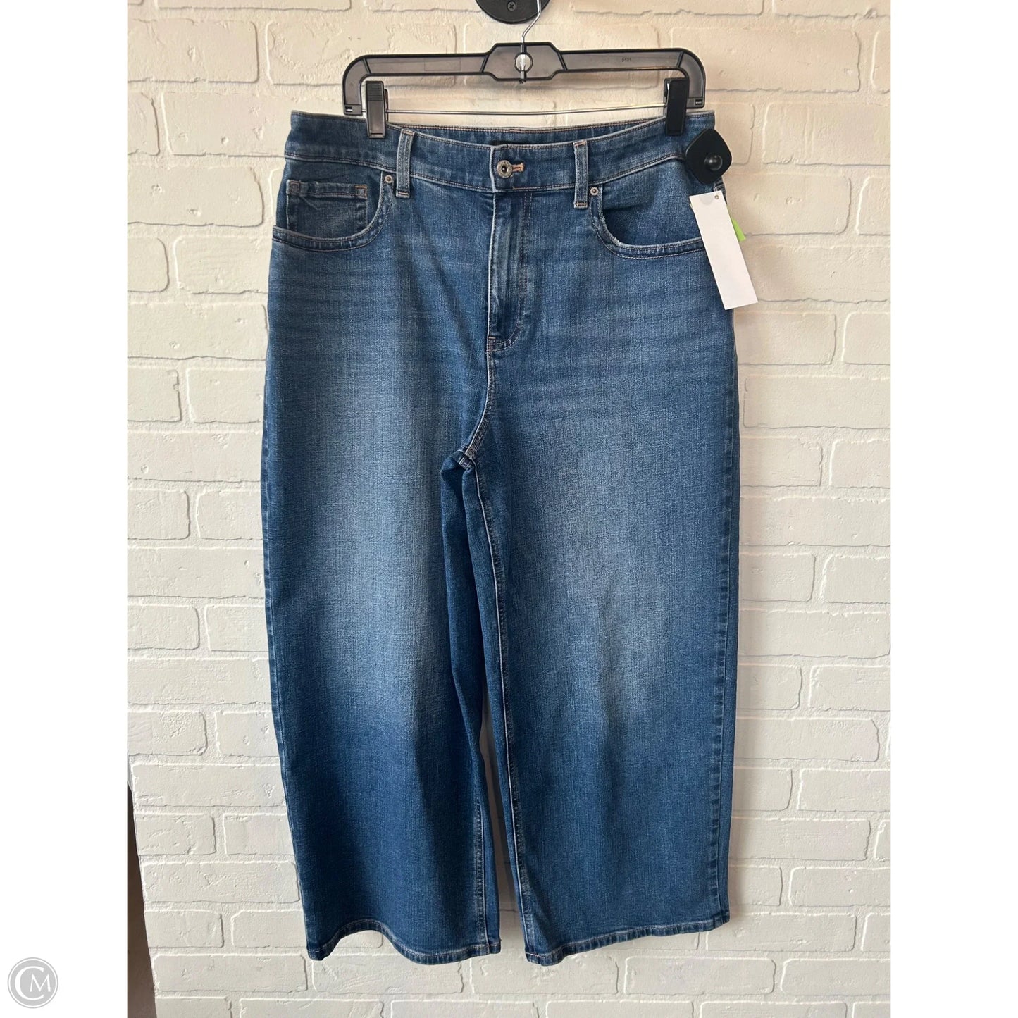 Jeans Wide Leg By Talbots In Blue Denim, Size: 12