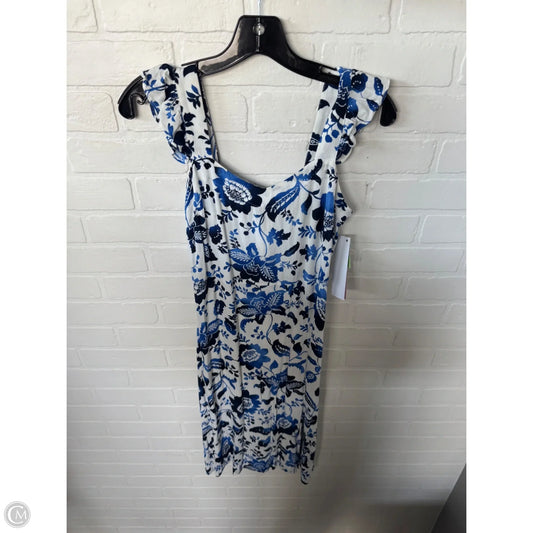 Dress Casual Midi By Loft In Blue & White, Size: Xsp