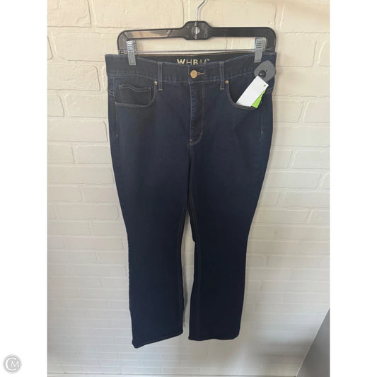 Jeans Boot Cut By White House Black Market In Blue Denim, Size: 8