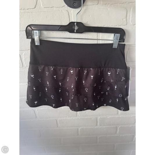 Athletic Skort By Lucky In Love In Black & White, Size: 0