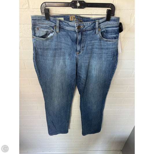 Jeans Straight By Kut In Blue Denim, Size: 12